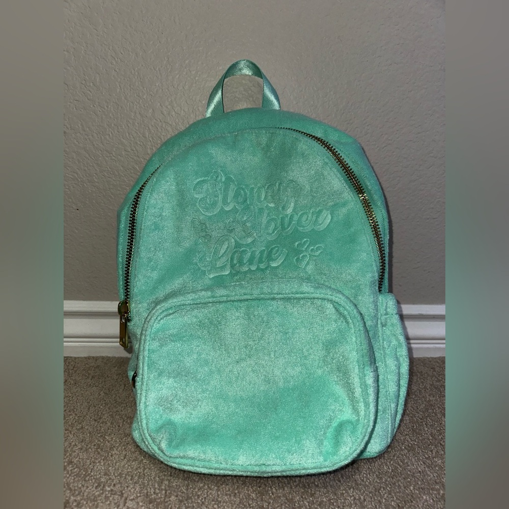Stoney Clover Lane Terry Cloth Mint Backpack